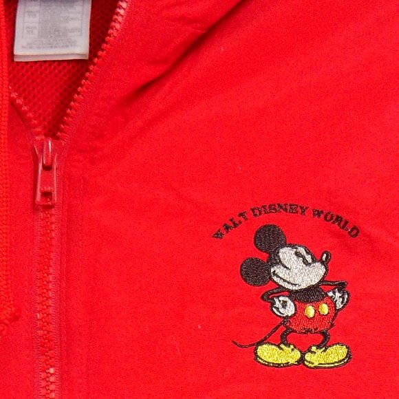 Walt Disney World Mickey Mouse Embroidered Hooded Windbreaker Size XL - Picture 4 of 12